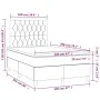 Box spring bed with taupe gray fabric mattress 120x200 cm by vidaXL, Beds and slatted bases - Ref: Foro24-3142005, Price: 410...