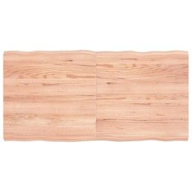 Treated wood table top with natural brown edge 120x60x(2-4)cm by vidaXL, Table tops - Ref: Foro24-363960, Price: 47,84 €, Dis...