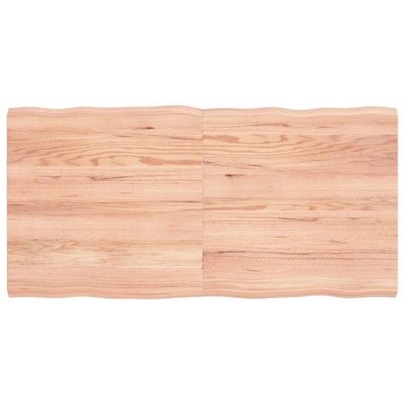 Treated wood table top with natural brown edge 120x60x(2-4)cm by vidaXL, Table tops - Ref: Foro24-363960, Price: 47,84 €, Dis...