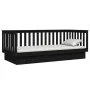 Solid black pine wood sofa bed 80x200 cm by vidaXL, Beds and slatted bases - Ref: Foro24-821563, Price: 149,02 €, Discount: %