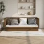 Honey brown solid pine wood sofa bed 80x200 cm by vidaXL, Beds and slatted bases - Ref: Foro24-821562, Price: 164,08 €, Disco...