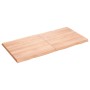 Treated wood table top with natural brown edge 120x60x(2-4)cm by vidaXL, Table tops - Ref: Foro24-363960, Price: 47,84 €, Dis...