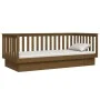 Honey brown solid pine wood sofa bed 80x200 cm by vidaXL, Beds and slatted bases - Ref: Foro24-821562, Price: 164,08 €, Disco...