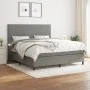 Box spring bed with dark gray fabric mattress 180x200 cm by vidaXL, Beds and slatted bases - Ref: Foro24-3141634, Price: 623,...