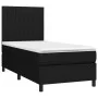 Box spring bed with black fabric mattress 90x190 cm by vidaXL, Beds and slatted bases - Ref: Foro24-3141899, Price: 300,43 €,...