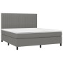 Boxspringbett mit dunkelgrauer Stoffmatratze 180x200 cm von vidaXL, Betten und Lattenroste - Ref: Foro24-3141954, Preis: 637,...