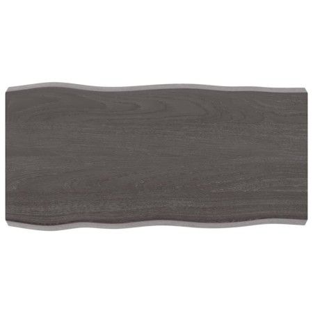 Tablero mesa madera tratada borde vivo marrón 80x40x(2-6) cm de vidaXL, Tableros para mesas - Ref: Foro24-364006, Precio: 43,...