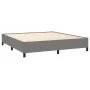 Box spring bed with dark gray fabric mattress 180x200 cm by vidaXL, Beds and slatted bases - Ref: Foro24-3141954, Price: 635,...