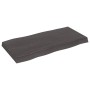 Tablero mesa madera tratada borde vivo marrón 80x40x(2-6) cm de vidaXL, Tableros para mesas - Ref: Foro24-364006, Precio: 43,...