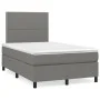 Box spring bed with dark gray fabric mattress 120x200 cm by vidaXL, Beds and slatted bases - Ref: Foro24-3141682, Price: 388,...