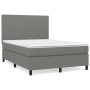 Boxspringbett mit dunkelgrauer Stoffmatratze 140x190 cm von vidaXL, Betten und Lattenroste - Ref: Foro24-3141610, Preis: 534,...