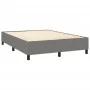 Box spring bed with dark gray fabric mattress 140x190 cm by vidaXL, Beds and slatted bases - Ref: Foro24-3141610, Price: 549,...