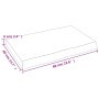 Treated wood table top brown live edge 60x40x(2-6) cm by vidaXL, Table tops - Ref: Foro24-363997, Price: 35,54 €, Discount: %