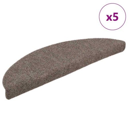 Felpudos autoadhesivos para escaleras, 5 unidades, beige
