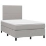 Boxspringbett mit hellgrauer Stoffmatratze 120x200 cm von vidaXL, Betten und Lattenroste - Ref: Foro24-3141601, Preis: 407,07...