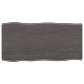 Tablero mesa madera tratada borde vivo marrón 80x40x(2-4) cm de vidaXL, Tableros para mesas - Ref: Foro24-364005, Precio: 36,...