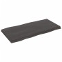 Behandelter Holztisch mit lebendiger Kante in Braun, 80x40x(2-4) cm. von vidaXL, Tischplatten - Ref: Foro24-364005, Preis: 36...