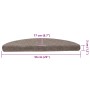 Felpudos autoadhesivos para escaleras, 5 unidades, beige