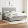 Boxspringbett mit hellgrauer Stoffmatratze 160x200 cm von vidaXL, Betten und Lattenroste - Ref: Foro24-3141625, Preis: 538,53...