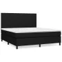 Box spring bed with black fabric mattress 180x200 cm by vidaXL, Beds and slatted bases - Ref: Foro24-3141635, Price: 621,78 €...