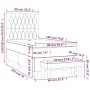 Box spring bed with black synthetic leather mattress 90x190 cm by vidaXL, Beds and slatted bases - Ref: Foro24-3137997, Price...