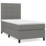 Cama box spring con colchón tela gris oscuro 80x200 cm de vidaXL, Camas y somieres - Ref: Foro24-3141730, Precio: 323,74 €, D...