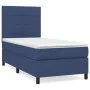 Cama box spring con colchón tela azul 100x200 cm de vidaXL, Camas y somieres - Ref: Foro24-3141759, Precio: 365,24 €, Descuen...