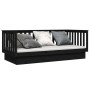 Solid black pine wood sofa bed 100x200 cm by vidaXL, Beds and slatted bases - Ref: Foro24-821573, Price: 159,96 €, Discount: %