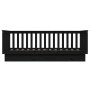 Solid black pine wood sofa bed 100x200 cm by vidaXL, Beds and slatted bases - Ref: Foro24-821573, Price: 159,96 €, Discount: %