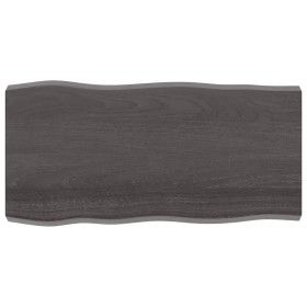Tablero mesa madera tratada borde vivo marrón 100x50x(2-6) cm by vidaXL, Table tops - Ref: Foro24-364018, Price: 61,52 €, Dis...