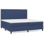 Cama box spring con colchón tela azul 200x200 cm de vidaXL, Camas y somieres - Ref: Foro24-3141647, Precio: 664,88 €, Descuen...