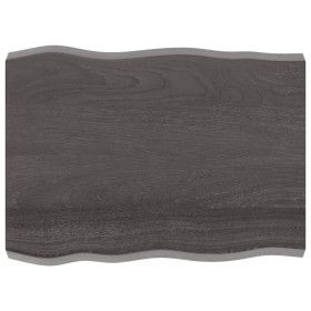 Treated wood table top brown live edge 80x60x(2-6) cm by vidaXL, Table tops - Ref: Foro24-364012, Price: 58,78 €, Discount: %