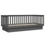 Sofá cama madera maciza de pino gris 80x200 cm de vidaXL, Camas y somieres - Ref: Foro24-821561, Precio: 174,46 €, Descuento: %