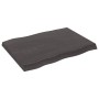 Treated wood table top brown live edge 80x60x(2-6) cm by vidaXL, Table tops - Ref: Foro24-364012, Price: 58,78 €, Discount: %