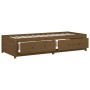 Honigbraunes Schlafsofa aus massivem Kiefernholz, 90 x 200 cm von vidaXL, Betten und Lattenroste - Ref: Foro24-821592, Preis:...