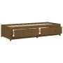 Sofá cama madera maciza de pino marrón miel 90x200 cm de vidaXL, Camas y somieres - Ref: Foro24-821592, Precio: 181,10 €, Des...