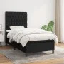 Box spring bed with black fabric mattress 90x200 cm by vidaXL, Beds and slatted bases - Ref: Foro24-3141987, Price: 336,32 €,...