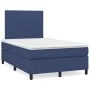 Cama box spring con colchón tela azul 120x200 cm de vidaXL, Camas y somieres - Ref: Foro24-3141607, Precio: 422,92 €, Descuen...