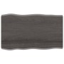 Treated wood table with live edge, brown, 100x60x(2-4) cm. by vidaXL, Table tops - Ref: Foro24-364020, Price: 60,15 €, Discou...