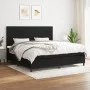Box spring bed with black fabric mattress 200x200 cm by vidaXL, Beds and slatted bases - Ref: Foro24-3141803, Price: 641,72 €...