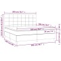Cama box spring con colchón tela negro 200x200 cm de vidaXL, Camas y somieres - Ref: Foro24-3141803, Precio: 656,74 €, Descue...