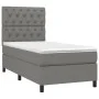 Box spring bed with dark gray fabric mattress 80x200 cm by vidaXL, Beds and slatted bases - Ref: Foro24-3141970, Price: 358,9...