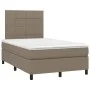 Cama box spring con colchón tela gris taupe 120x200 cm de vidaXL, Camas y somieres - Ref: Foro24-3141765, Precio: 386,03 €, D...