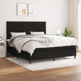 Boxspringbett mit schwarzer Stoffmatratze 180x200 cm von vidaXL, Betten und Lattenroste - Ref: Foro24-3141955, Preis: 605,16 ...
