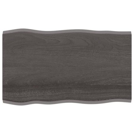 Treated oak wood table top brown live edge 100x60x2 cm by vidaXL, Table tops - Ref: Foro24-364019, Price: 49,21 €, Discount: %
