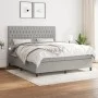 Boxspringbett mit hellgrauer Stoffmatratze 180x200 cm von vidaXL, Betten und Lattenroste - Ref: Foro24-3142033, Preis: 580,47...