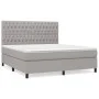 Boxspringbett mit hellgrauer Stoffmatratze 180x200 cm von vidaXL, Betten und Lattenroste - Ref: Foro24-3142033, Preis: 580,47...