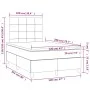 Box spring bed with black fabric mattress 120x200 cm by vidaXL, Beds and slatted bases - Ref: Foro24-3141763, Price: 430,41 €...