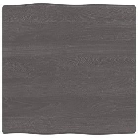 Tischplatte aus behandeltem Holz, braune Live-Kante, 60 x 60 x (2–4) cm von vidaXL, Tischplatten - Ref: Foro24-364002, Preis:...