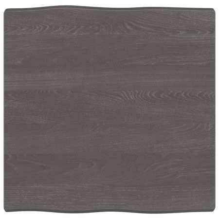 Tischplatte aus behandeltem Holz, braune Live-Kante, 60 x 60 x (2–4) cm von vidaXL, Tischplatten - Ref: Foro24-364002, Preis:...
